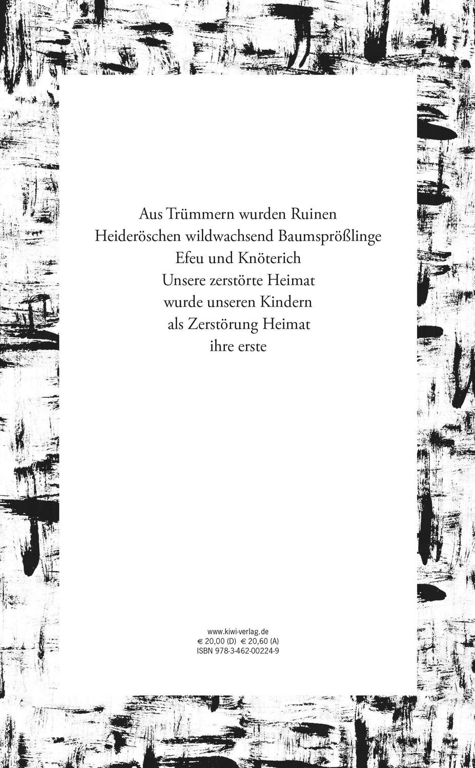 Rückseite: 9783462002249 | Ein Jahr hat keine Zeit | Gedichte | Heinrich Böll | Buch | 192 S.