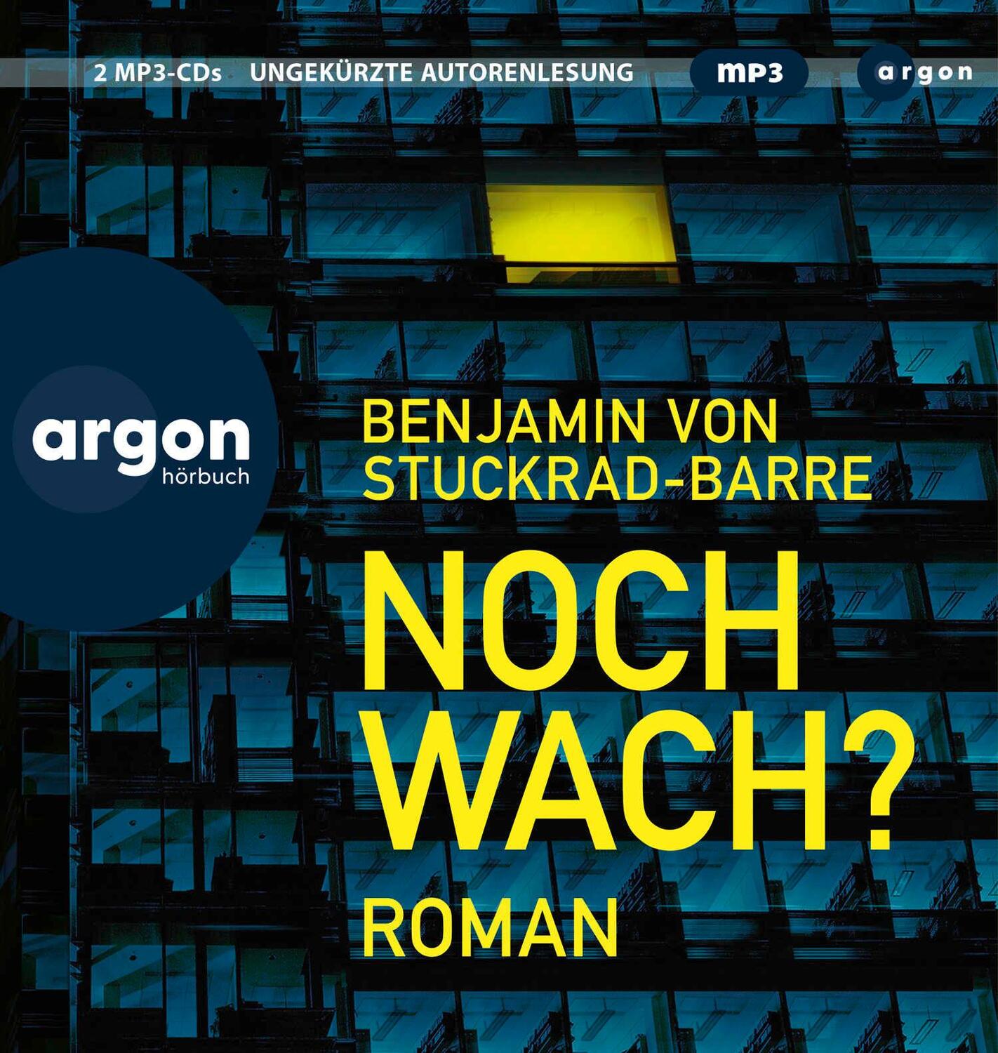 Cover: 9783839820544 | Noch wach? | Roman | Benjamin von Stuckrad-Barre | MP3 | 2 Audio-CDs