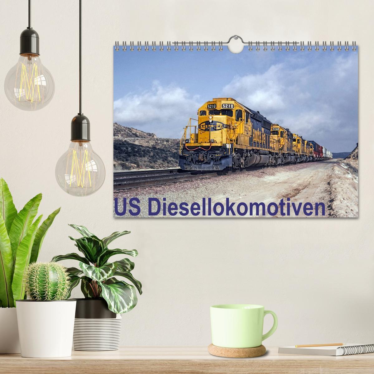 Bild: 9783435433421 | US Diesellokomotiven (Wandkalender 2025 DIN A4 quer), CALVENDO...