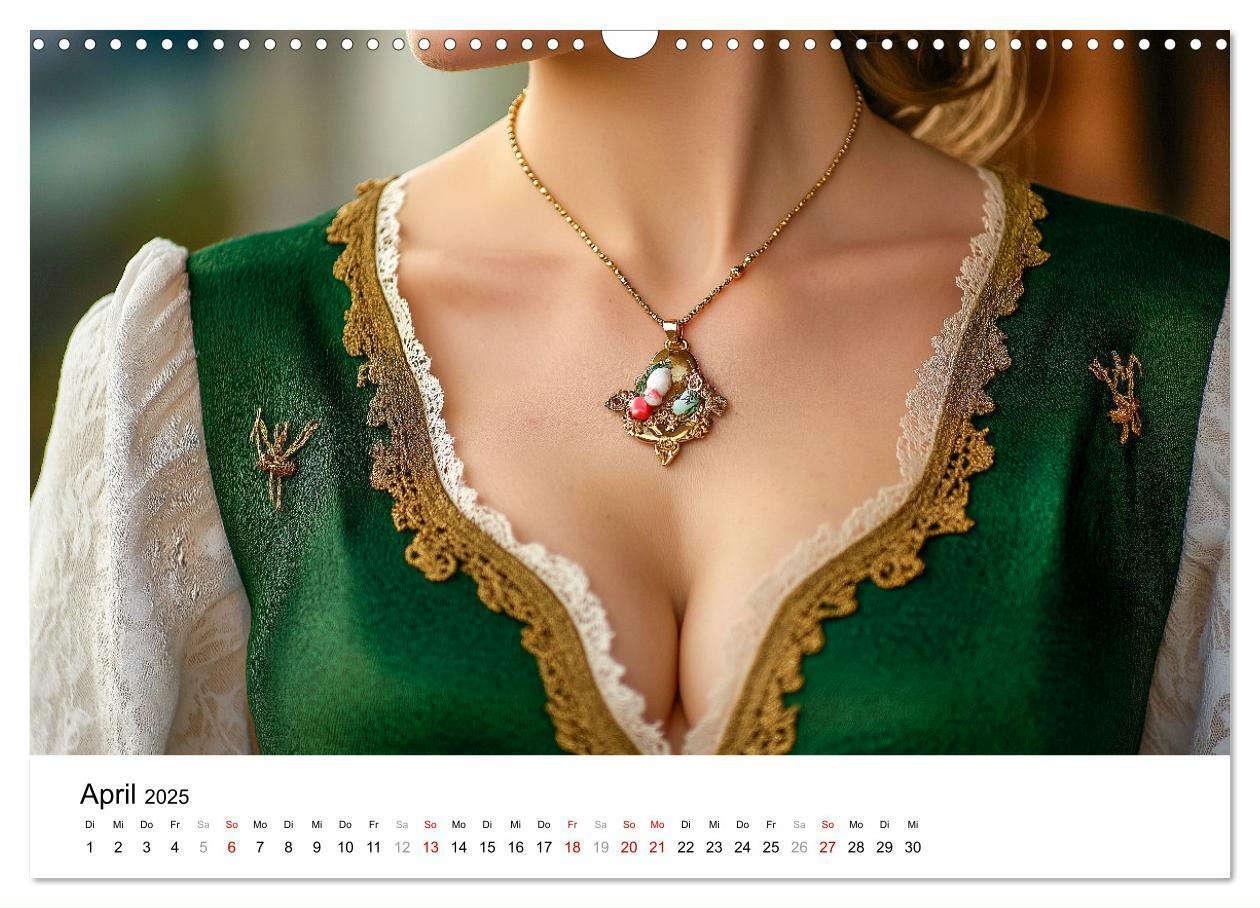 Bild: 9783457208113 | Dirndl Dekollete Kalender ¿ Traditionelle Tracht und bayerische...