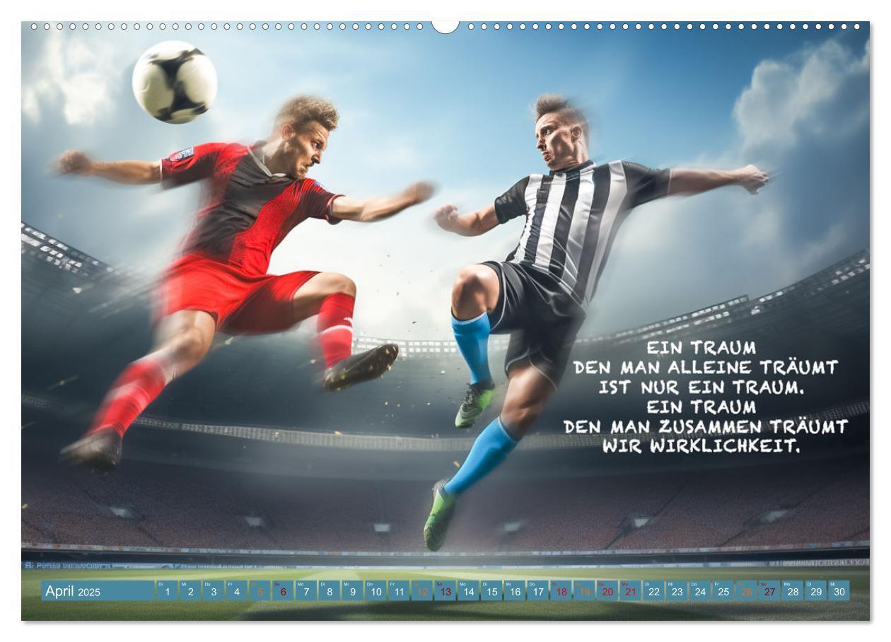 Bild: 9783457160824 | Fußball und tolle Sprüche (hochwertiger Premium Wandkalender 2025...