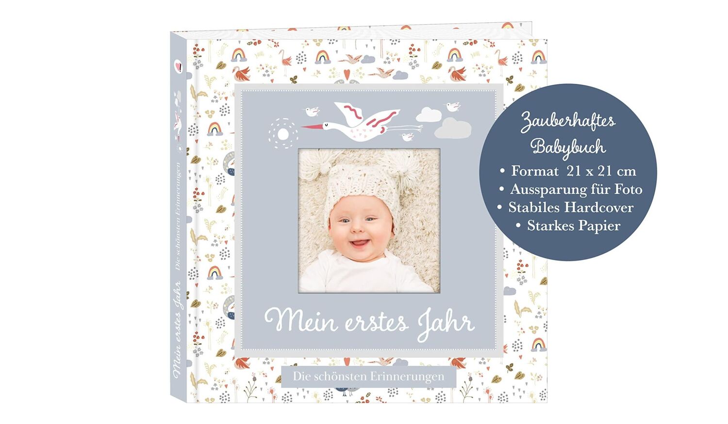 Bild: 9783985950331 | Babyalbum mit Fensterausschnitt für das 1. Lebensjahr zum Eintragen...