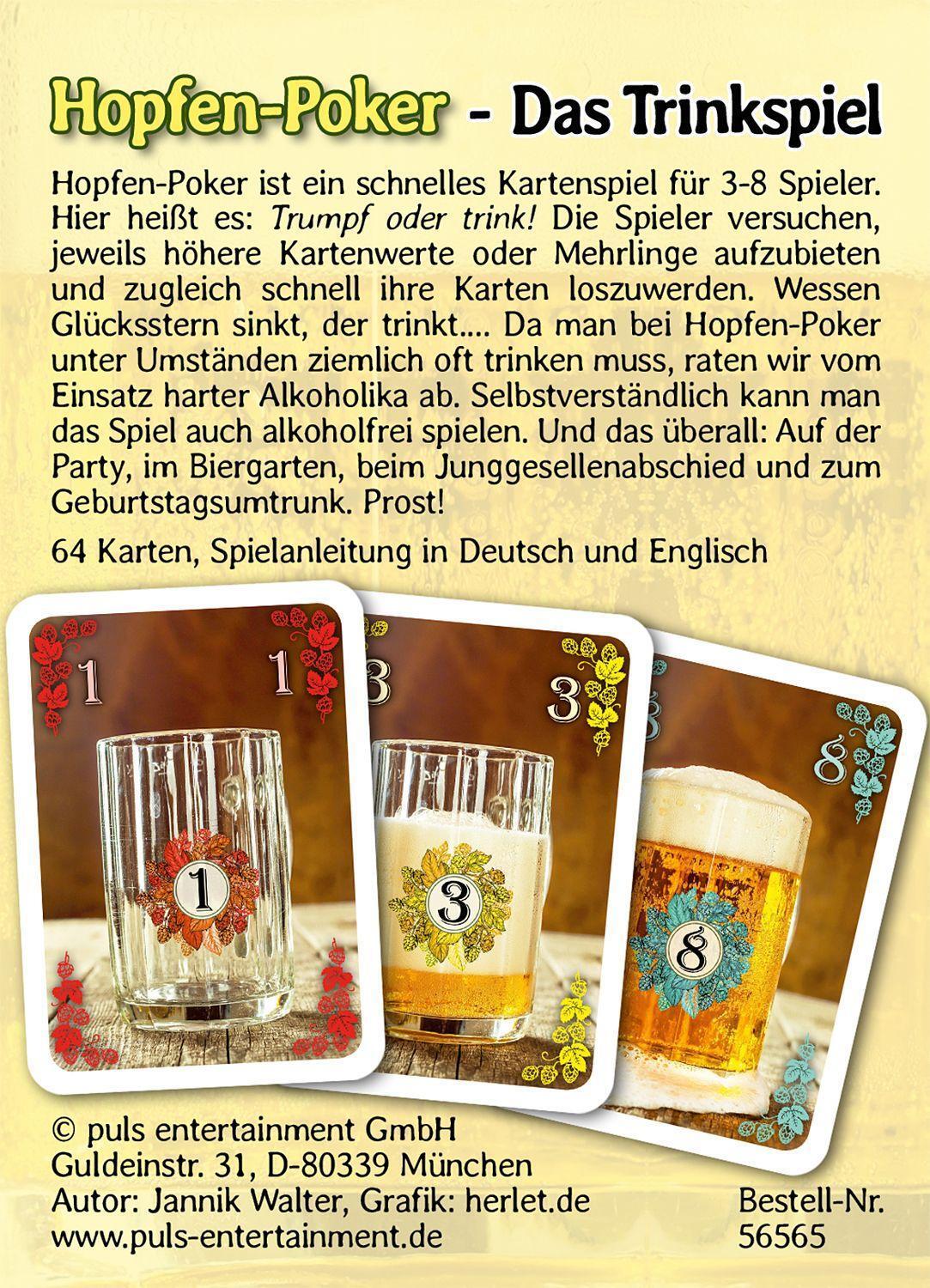 Bild: 4031288565659 | Hopfen-Poker | Das Trinkspiel | Jannik Walter | Spiel | Deutsch | 2020