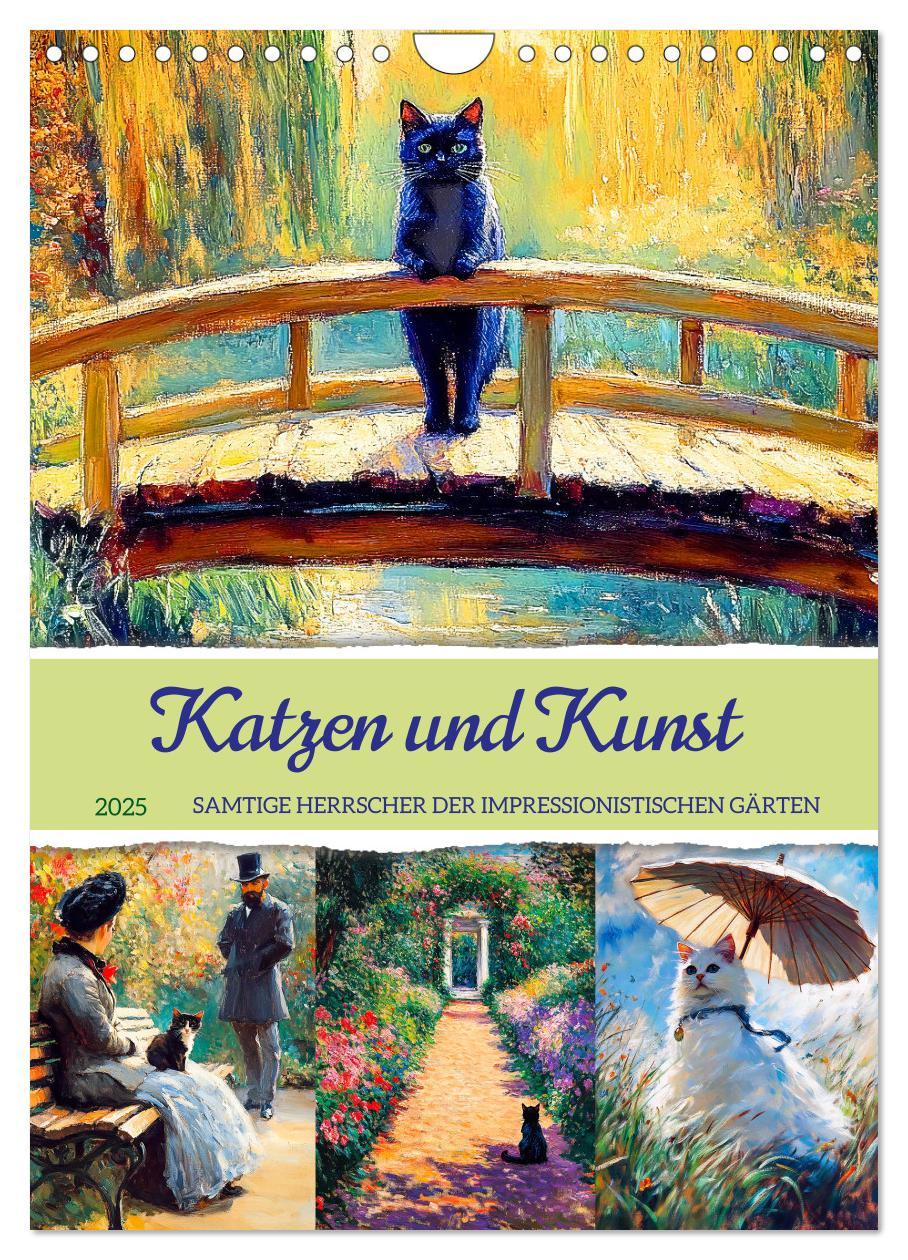 Cover: 9783457179208 | Katzen und Kunst - Samtige Herrscher der impressionistischen Gärten...