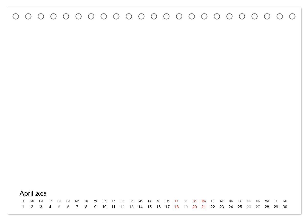 Bild: 9783435767212 | Bastelkalender - Weiss (Tischkalender 2025 DIN A5 quer), CALVENDO...