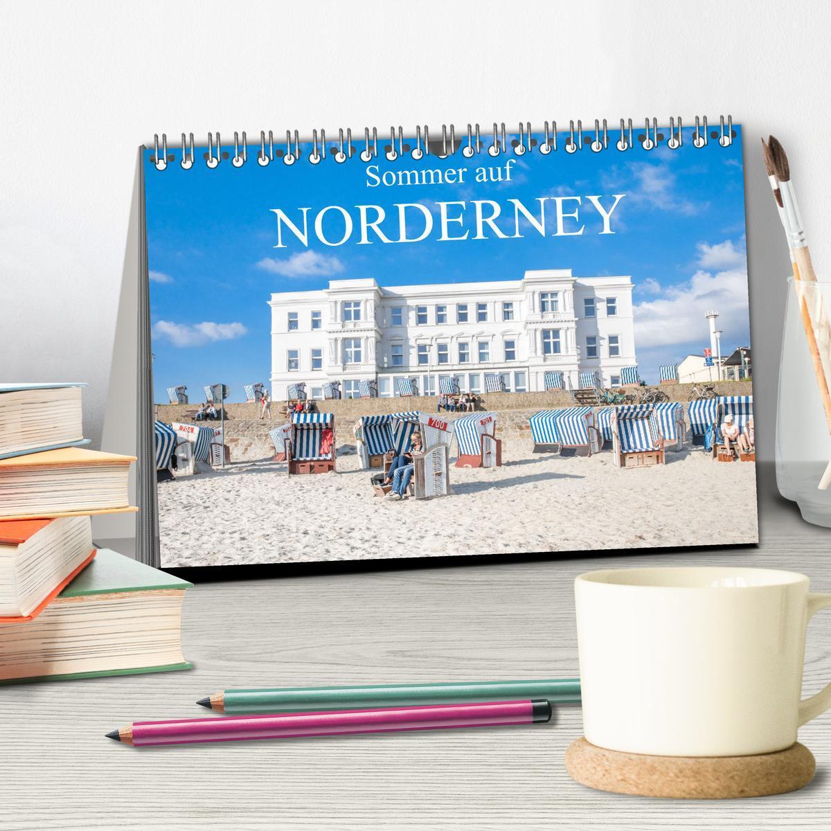 Bild: 9783435076000 | Sommer auf Norderney (Tischkalender 2025 DIN A5 quer), CALVENDO...