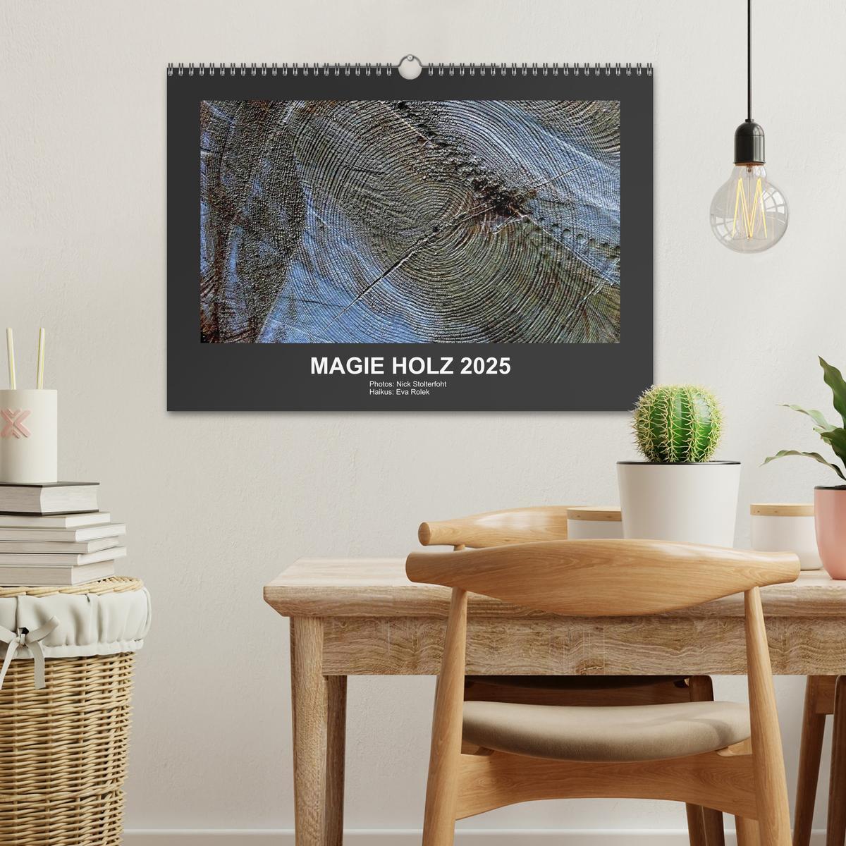 Bild: 9783435801503 | MAGIE HOLZ 2025 (Wandkalender 2025 DIN A3 quer), CALVENDO...