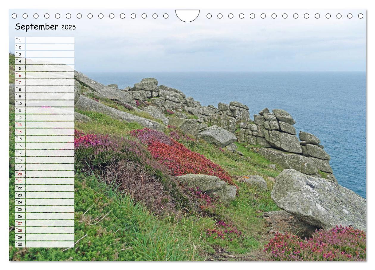 Bild: 9783435311927 | Cornwall. Terminkalender (Wandkalender 2025 DIN A4 quer), CALVENDO...