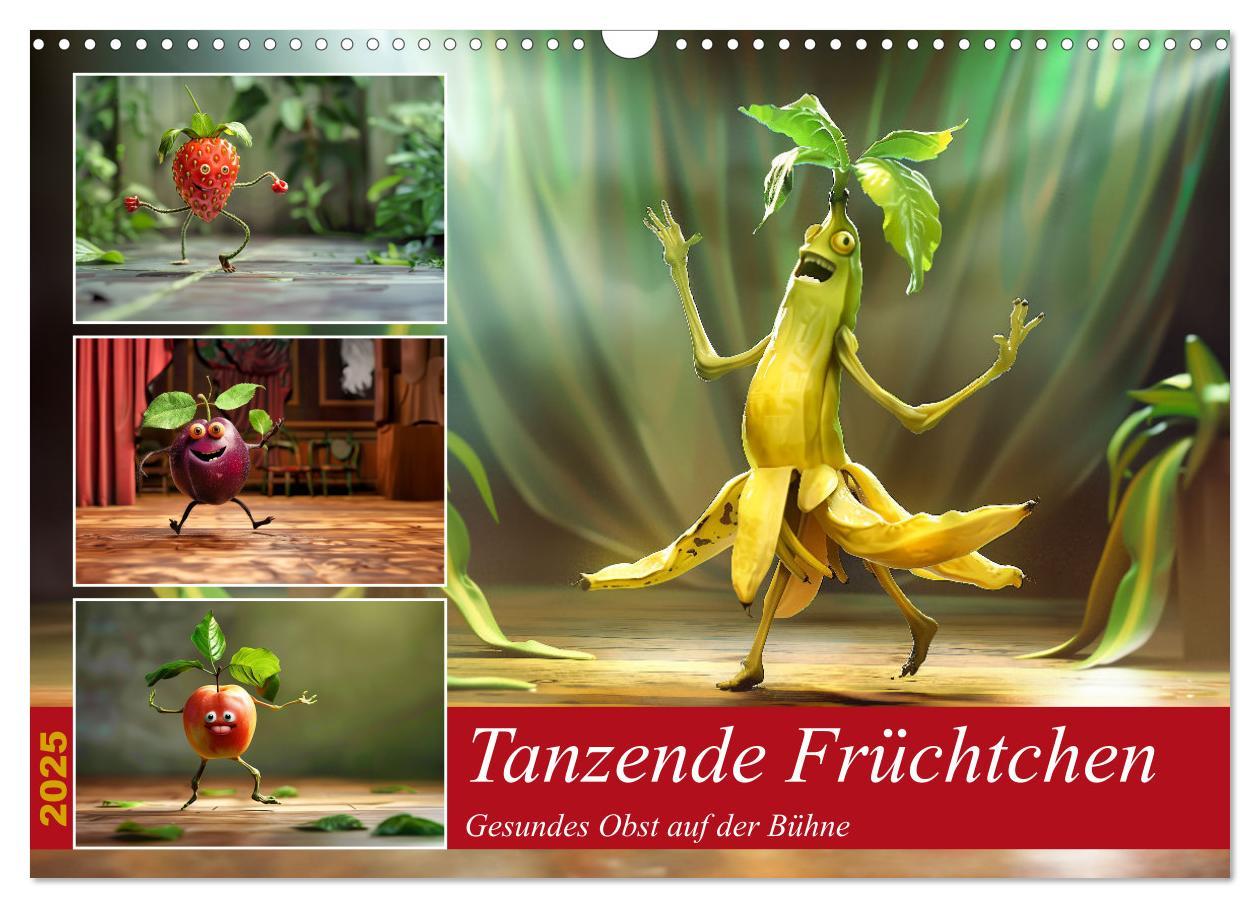 Cover: 9783457127117 | Tanzende Früchtchen (Wandkalender 2025 DIN A3 quer), CALVENDO...