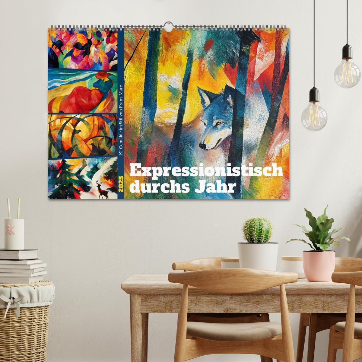 Bild: 9783457238219 | Expressionistisch durchs Jahr (Wandkalender 2025 DIN A2 quer),...