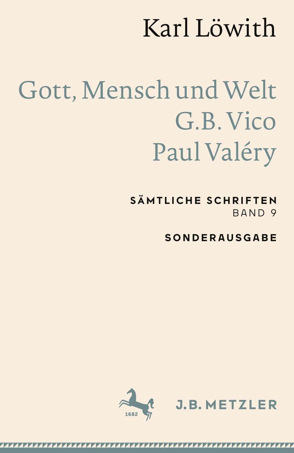 Cover: 9783662660102 | Karl Löwith: Gott, Mensch und Welt ¿ G.B. Vico ¿ Paul Valéry | Löwith