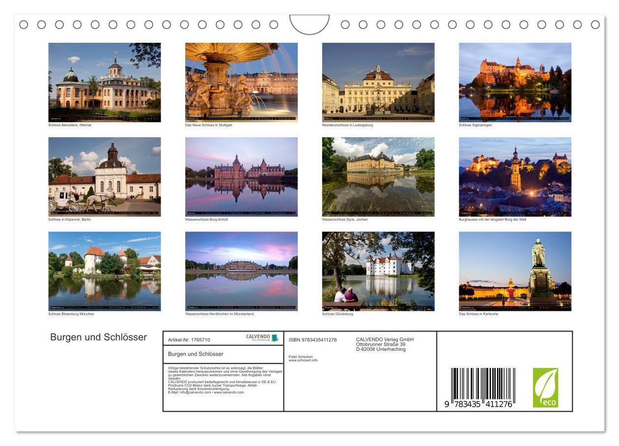 Bild: 9783435411276 | Burgen und Schlösser (Wandkalender 2025 DIN A4 quer), CALVENDO...