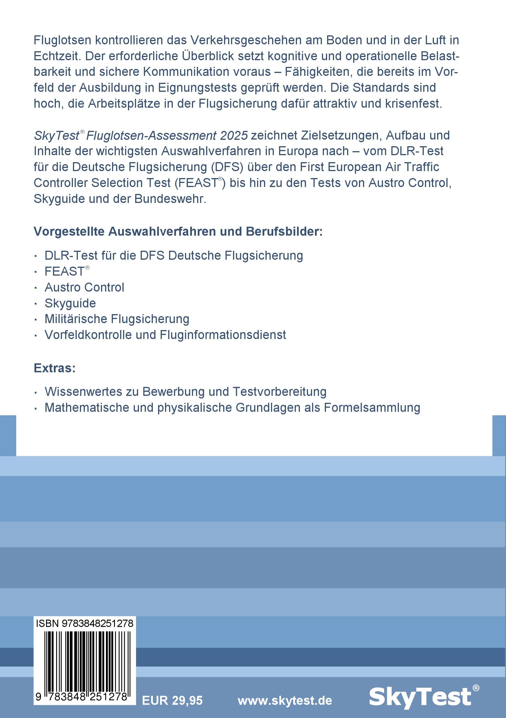 Rückseite: 9783848251278 | SkyTest® Fluglotsen-Assessment 2025 | Dennis Dahlenburg (u. a.) | Buch