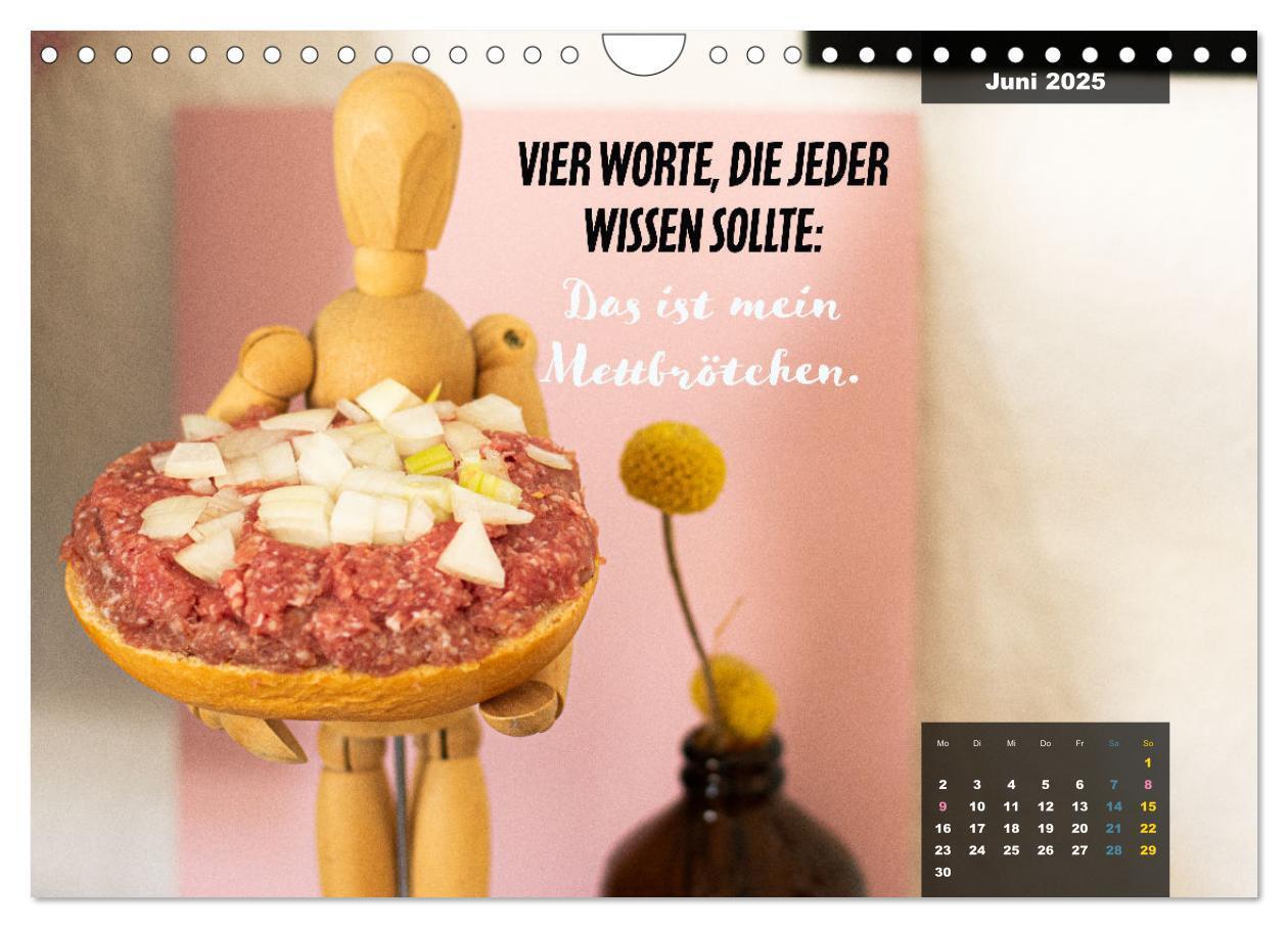 Bild: 9783435039470 | Mettkalender - Spread some more Mett (Wandkalender 2025 DIN A4...