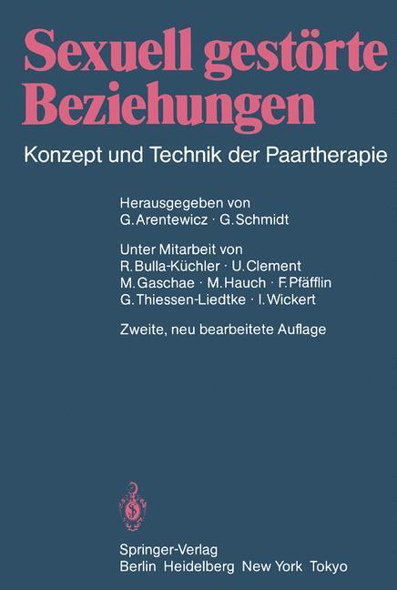 Cover: 9783540161844 | Sexuell gestörte Beziehungen | Konzept und Technik der Paartherapie