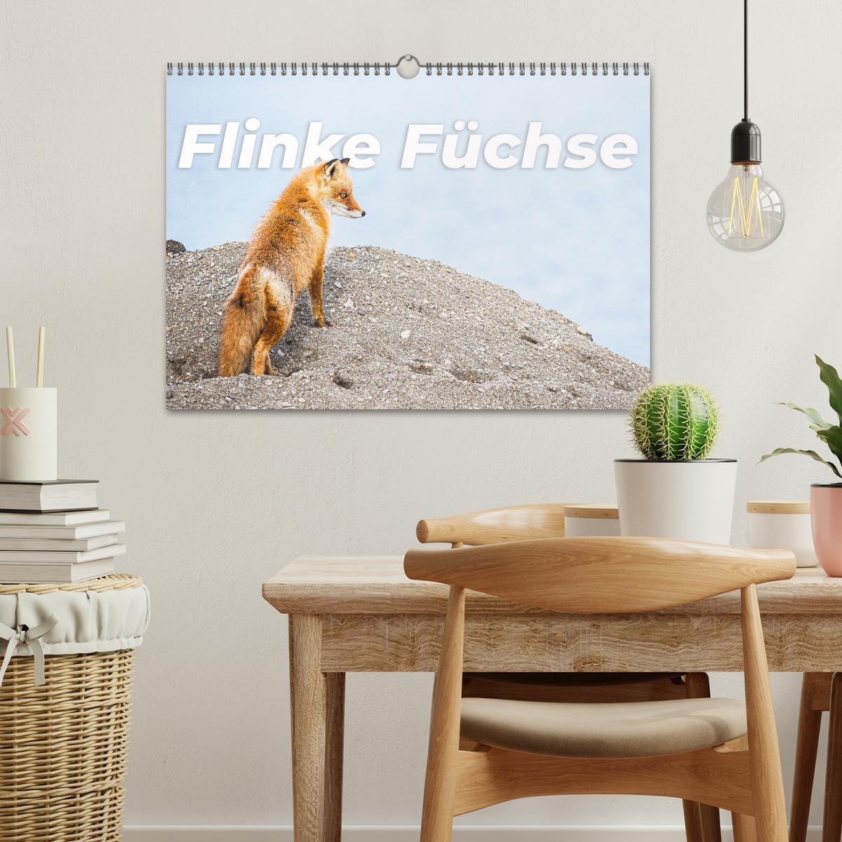 Bild: 9783435068562 | Flinke Füchse (Wandkalender 2025 DIN A3 quer), CALVENDO Monatskalender