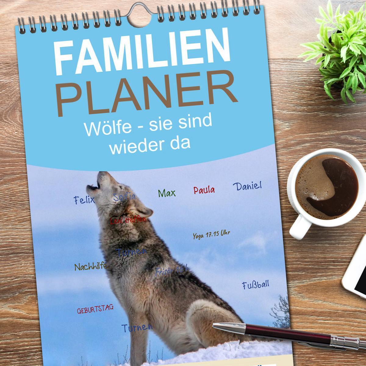 Bild: 9783457112021 | Familienplaner 2025 - Wölfe - sie sind wieder da mit 5 Spalten...