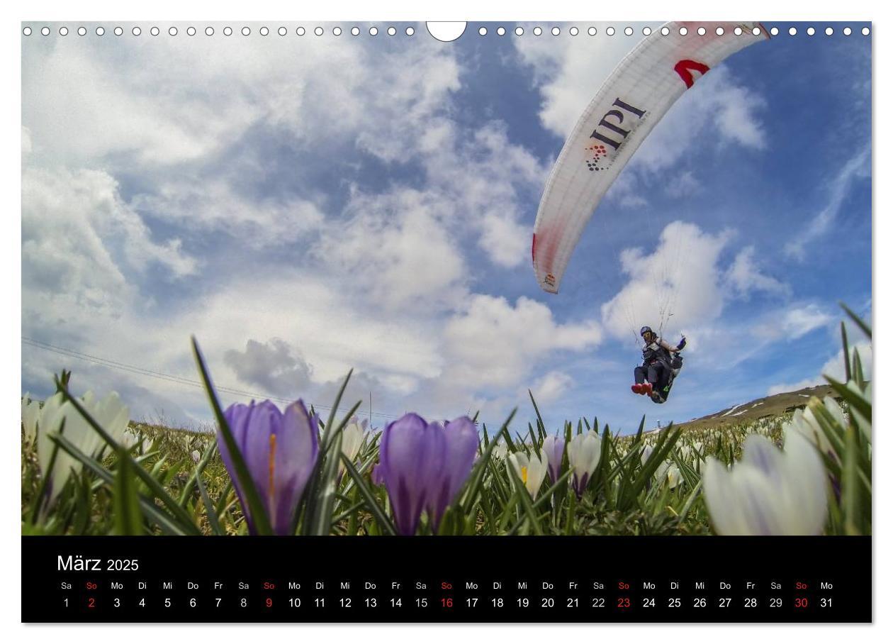 Bild: 9783435630936 | Paragliding - zwischen Himmel und Erde (Wandkalender 2025 DIN A3...