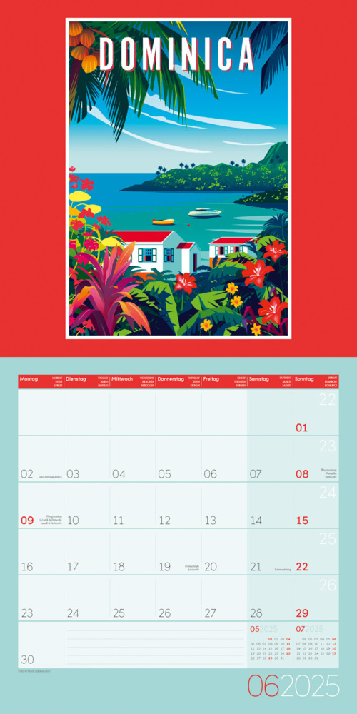 Bild: 9783838445038 | Vintage Voyage - Reiseposter - Kalender 2025 - 30x30 | Kunstverlag