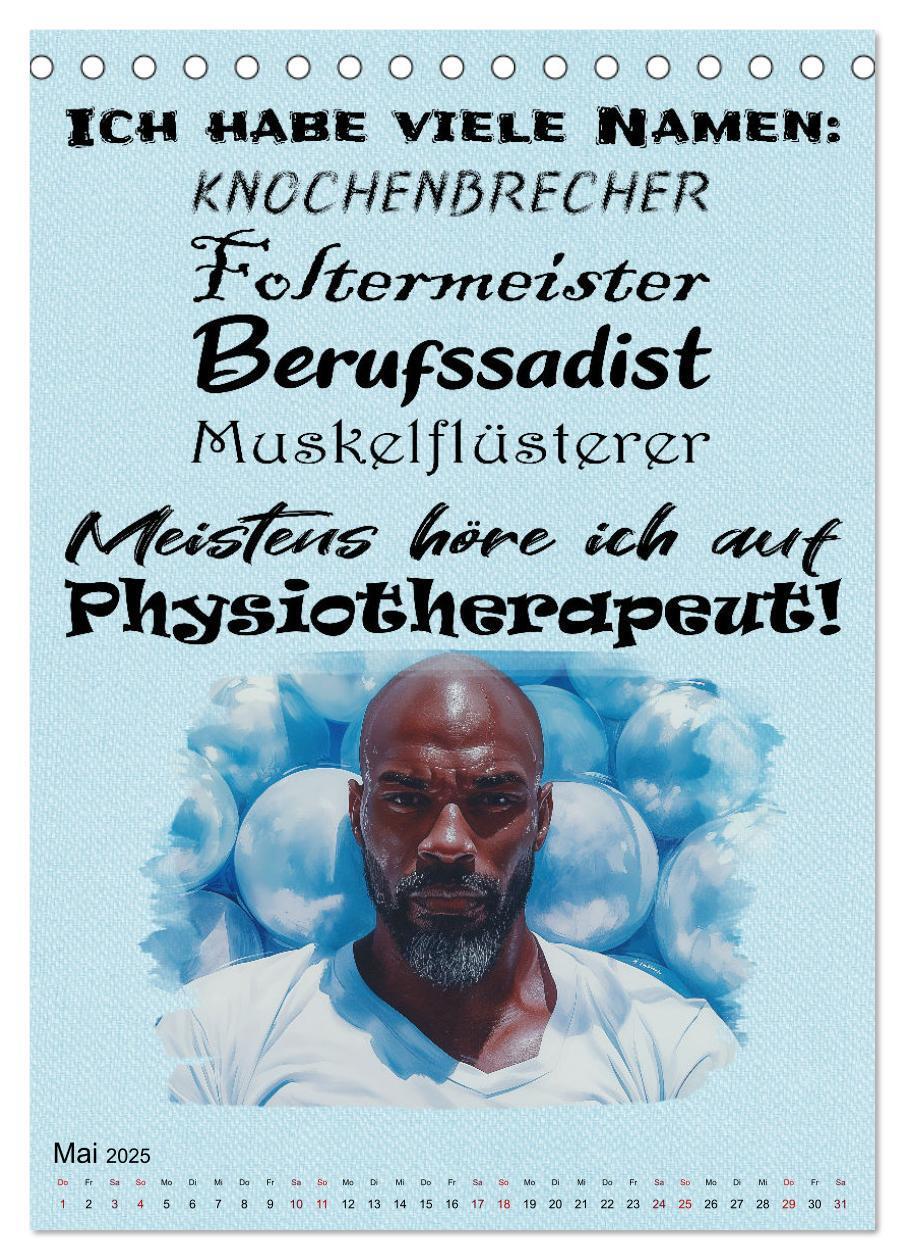 Bild: 9783457132258 | Physiosprüche (Tischkalender 2025 DIN A5 hoch), CALVENDO...