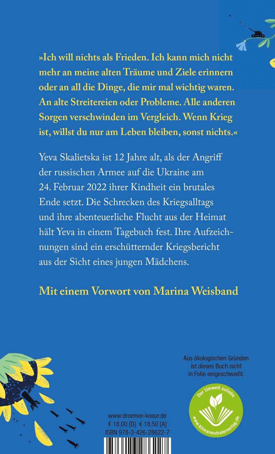 Rückseite: 9783426286227 | Ihr wisst nicht, was Krieg ist | Yeva Skalietska | Buch | 191 S.