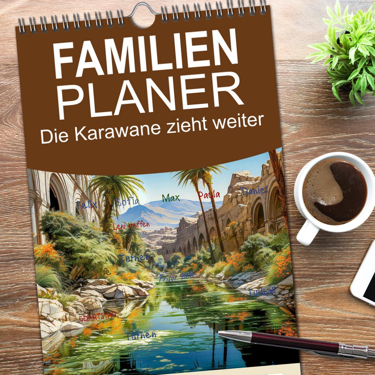 Bild: 9783457090831 | Familienplaner 2025 - Die Karawane zieht weiter mit 5 Spalten...