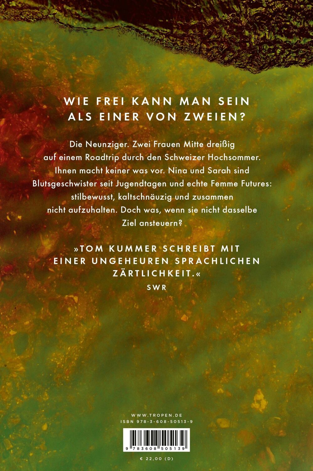 Rückseite: 9783608505139 | Unter Strom | Roman | Tom Kummer | Buch | gebunden mit Schutzumschlag