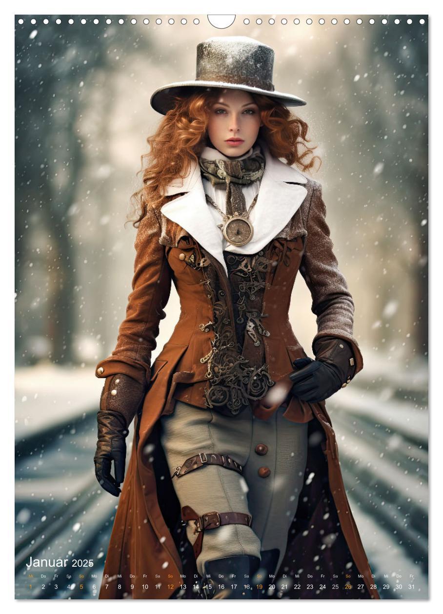 Bild: 9783435870554 | Steampunk Ladies (Wandkalender 2025 DIN A3 hoch), CALVENDO...