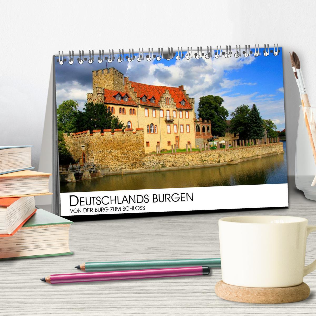 Bild: 9783435518203 | Deutschlands Burgen - Von der Burg zum Schloss (Tischkalender 2025...