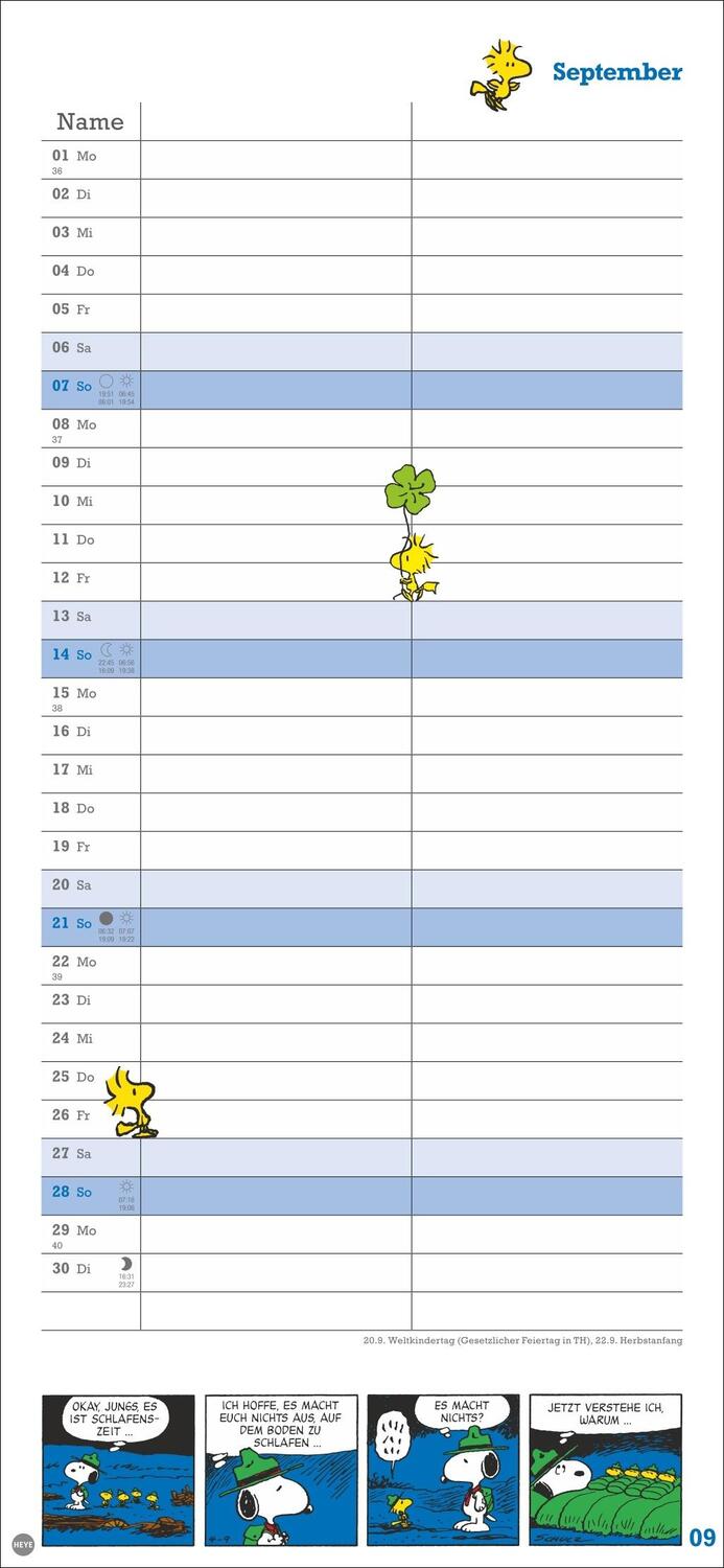 Bild: 9783756406081 | Peanuts Planer Wir zwei 2025 | Heye | Kalender | Spiralbindung | 14 S.