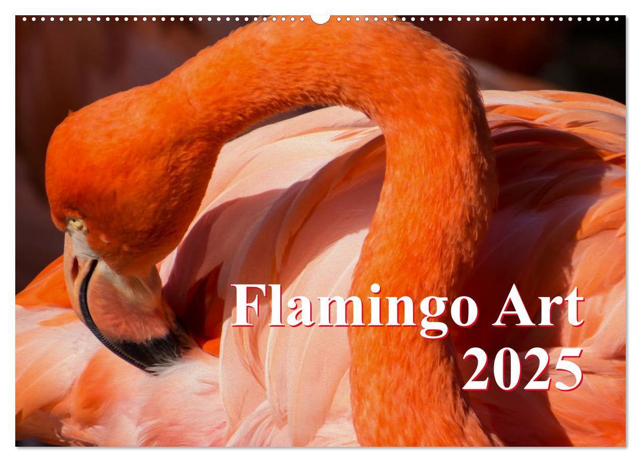 Cover: 9783435818822 | Flamingo Art 2025 (Wandkalender 2025 DIN A2 quer), CALVENDO...