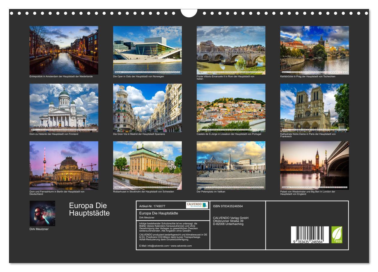 Bild: 9783435246564 | Europa Die Hauptstädte (Wandkalender 2025 DIN A3 quer), CALVENDO...