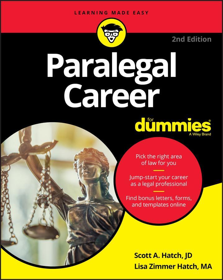 Cover: 9781119564911 | Paralegal Career For Dummies | Lisa Zimmer Hatch (u. a.) | Taschenbuch