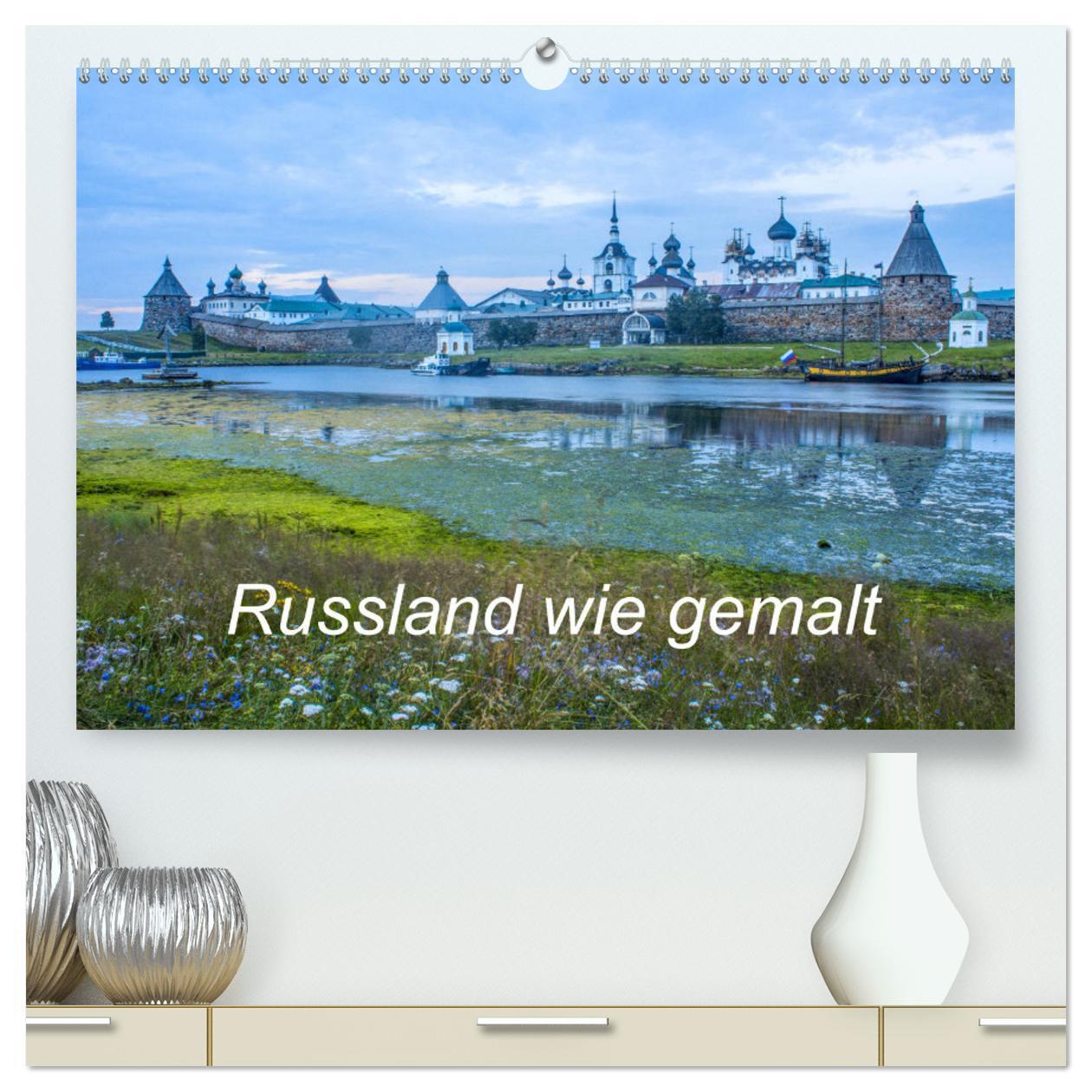 Cover: 9783435092734 | Russland wie gemalt (hochwertiger Premium Wandkalender 2025 DIN A2...