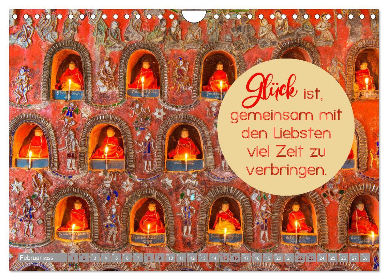 Bild: 9783435067152 | ACHTSAMKEIT - Wege des Glücks (Wandkalender 2025 DIN A4 quer),...