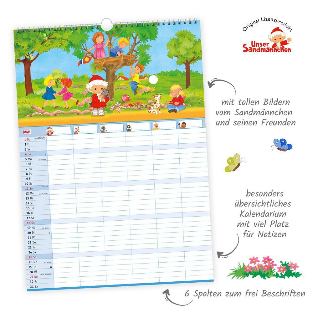 Bild: 9783988022295 | Trötsch Unser Sandmännchen XL-Familienplaner Familienkalender Unser...