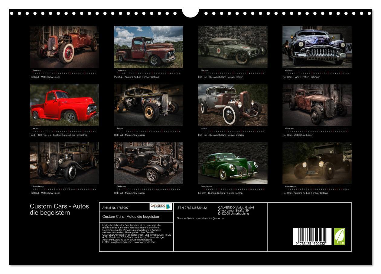 Bild: 9783435620432 | Custom Cars - Autos die begeistern (Wandkalender 2025 DIN A3 quer),...