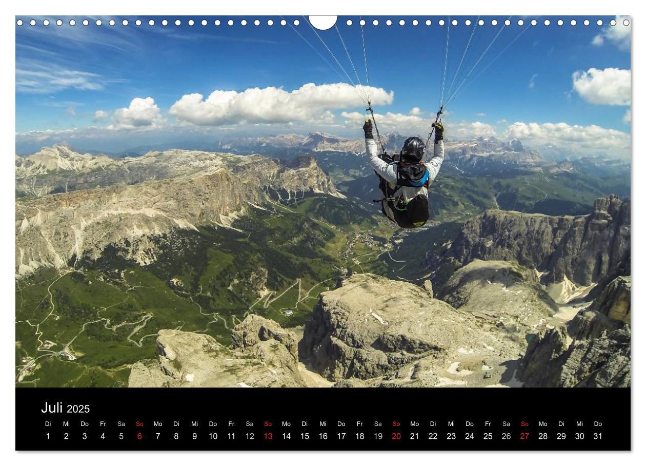 Bild: 9783435630936 | Paragliding - zwischen Himmel und Erde (Wandkalender 2025 DIN A3...