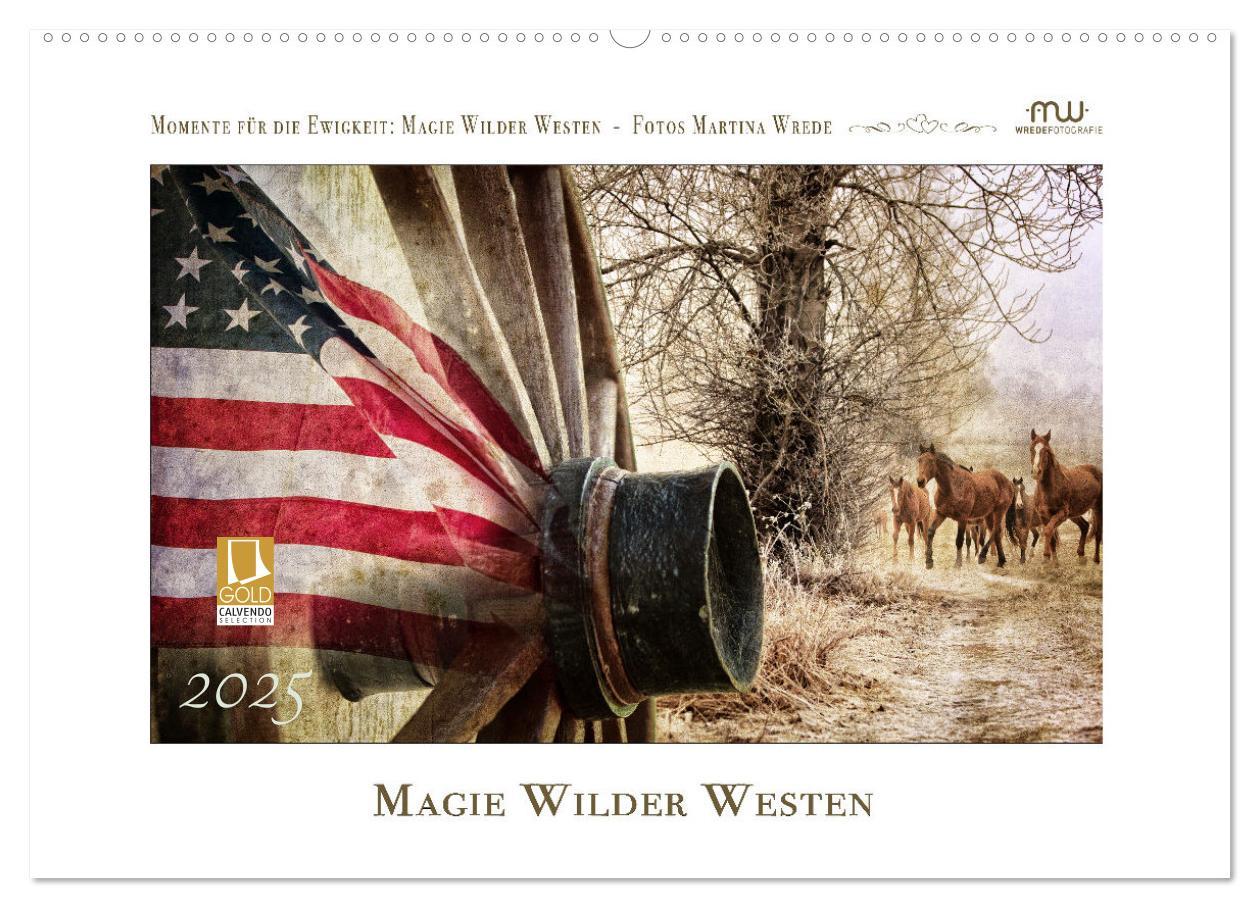 Cover: 9783435087563 | Magie Wilder Westen (Wandkalender 2025 DIN A2 quer), CALVENDO...