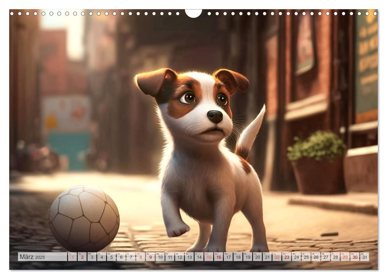 Bild: 9783383911033 | Comic Hunde (Wandkalender 2025 DIN A3 quer), CALVENDO Monatskalender