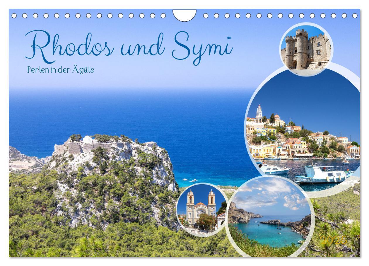 Cover: 9783383845956 | Rhodos und Symi, Perlen in der Ägis (Wandkalender 2025 DIN A4...