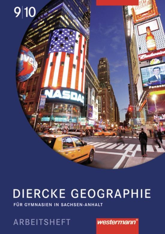 Cover: 9783141148725 | Diercke Geographie 9 / 10. Arbeitsheft. Sachsen-Anhalt | Ausgabe 2008