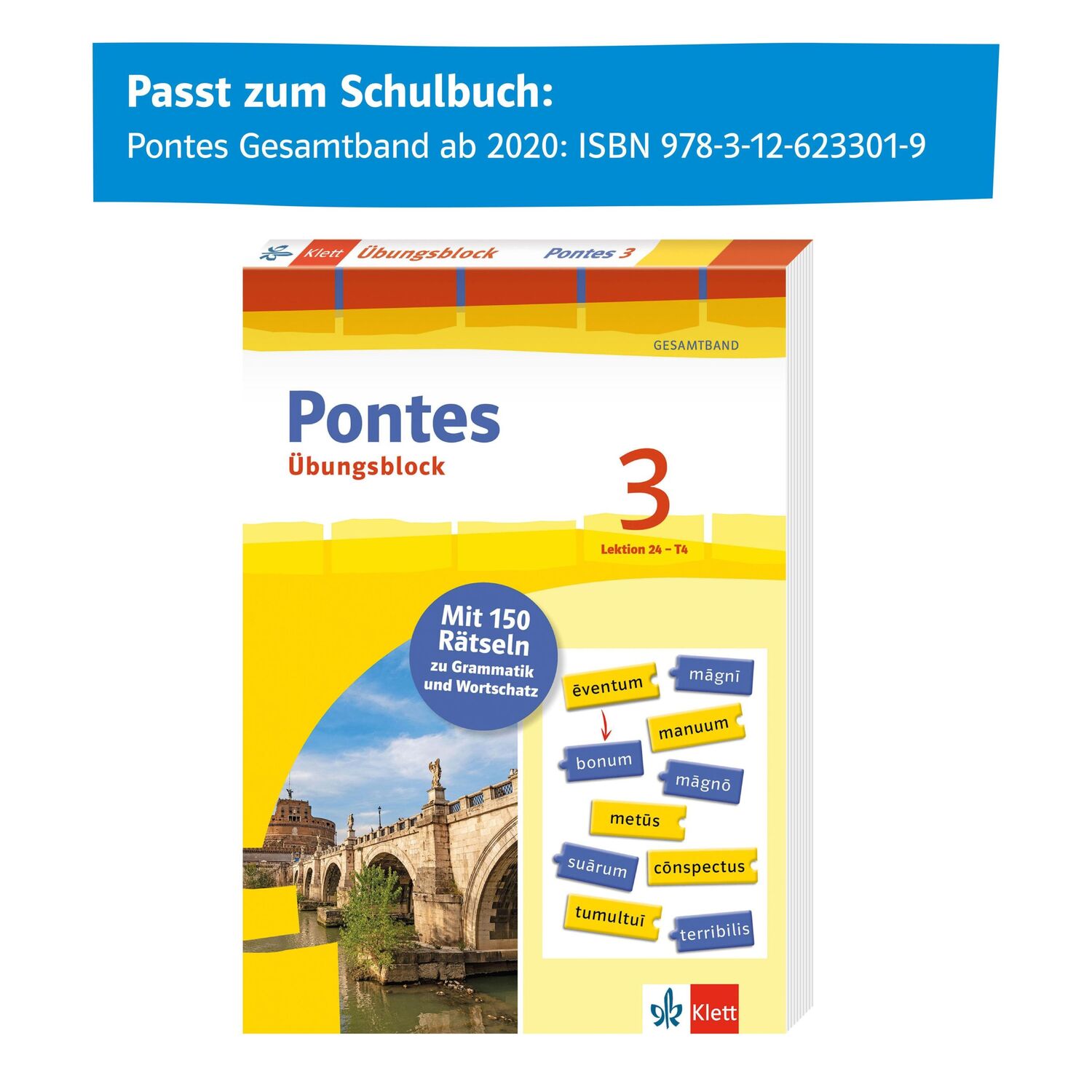 Bild: 9783129261675 | Pontes 3 Gesamtband (ab 2020) - Übungsblock zum Schulbuch, 3. Lernjahr