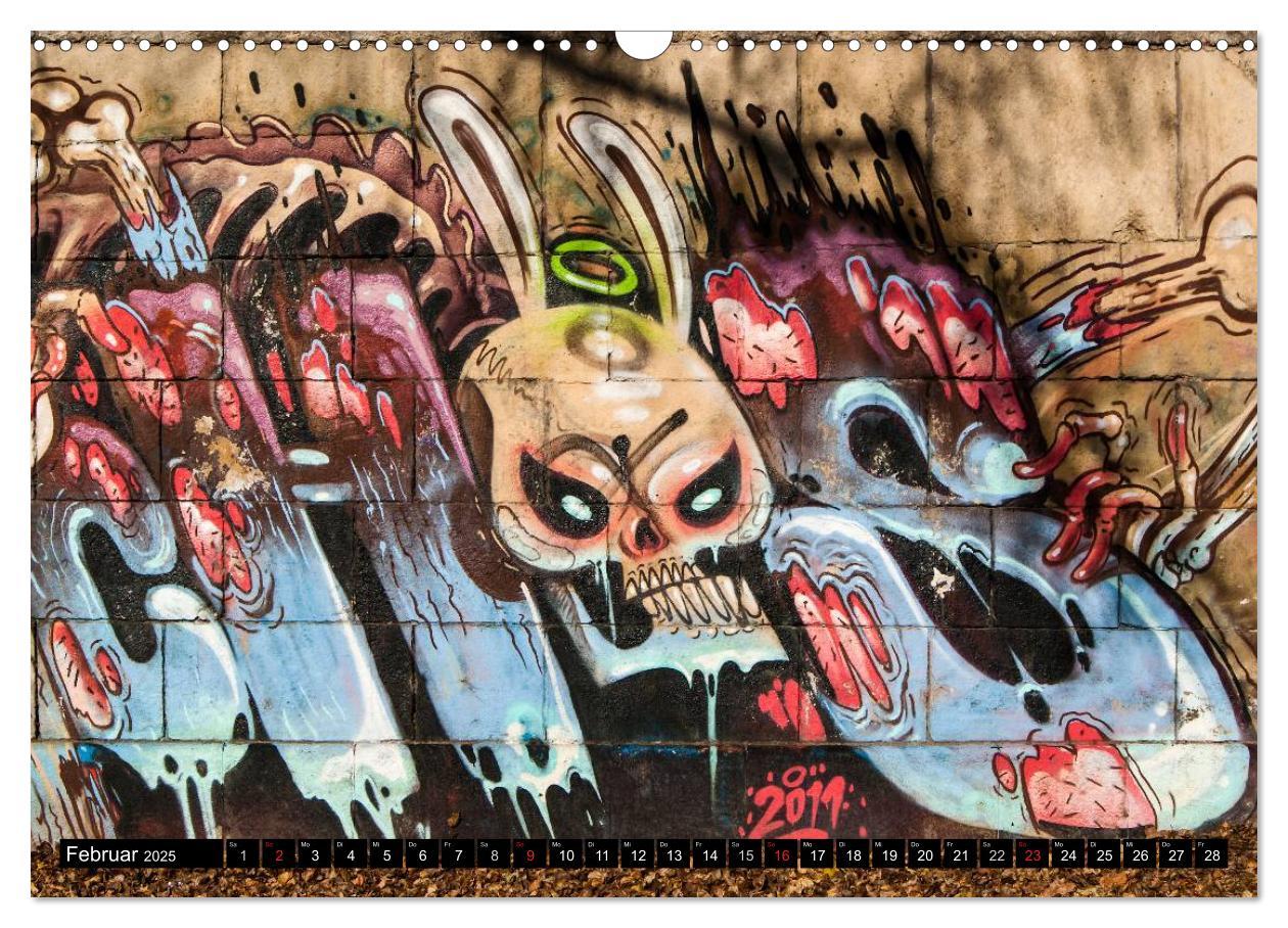 Bild: 9783435755400 | Streetart am Wiener Donaukanal (Wandkalender 2025 DIN A3 quer),...