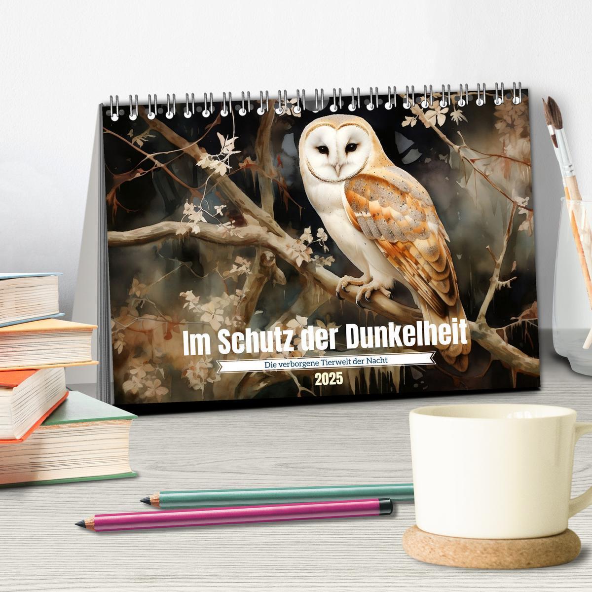 Bild: 9783383763526 | Im Schutz der Dunkelheit (Tischkalender 2025 DIN A5 quer), CALVENDO...