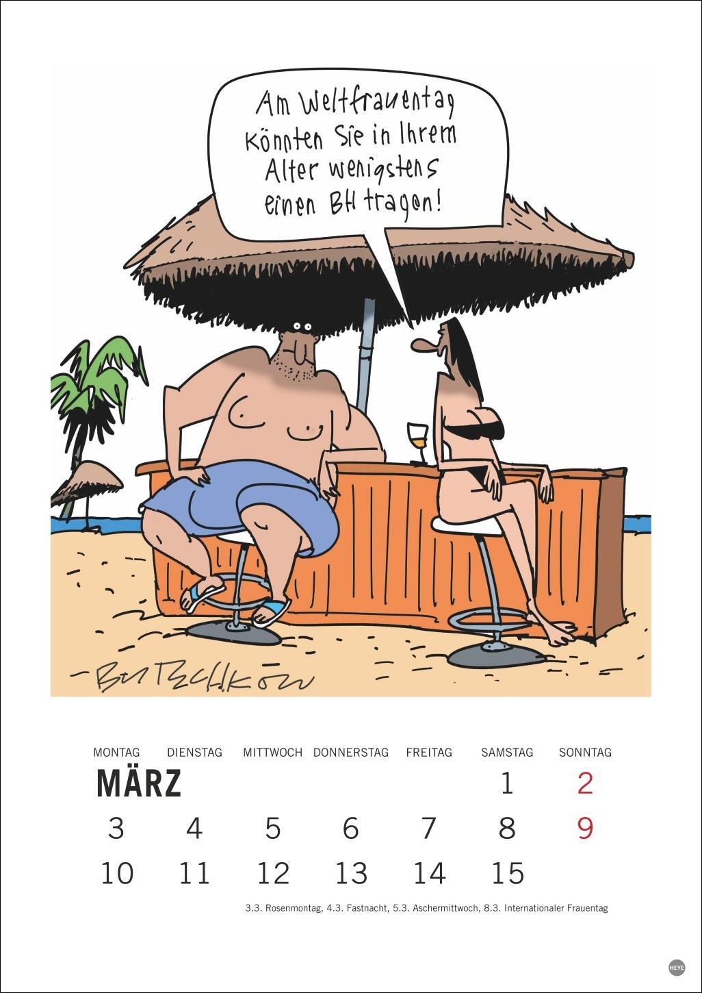 Bild: 9783756408665 | Peter Butschkow: Cartoon-Kracher Halbmonatskalender 2025 | Kalender