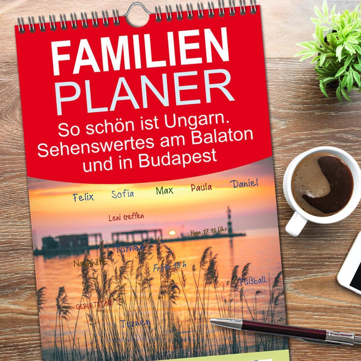 Bild: 9783457091982 | Familienplaner 2025 - So schön ist Ungarn. Sehenswertes am Balaton...