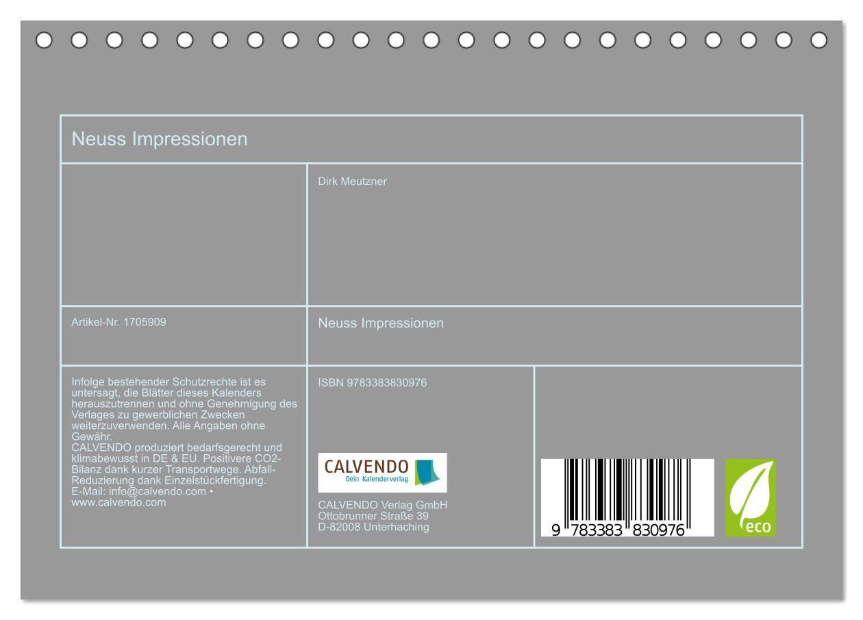 Bild: 9783383830976 | Neuss Impressionen (Tischkalender 2025 DIN A5 quer), CALVENDO...