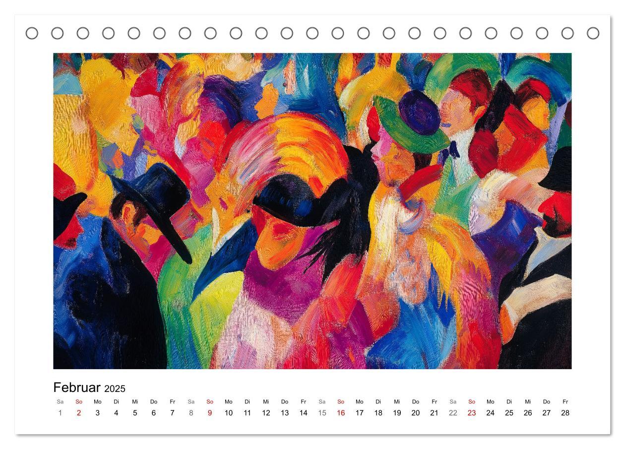 Bild: 9783457238257 | Expressionistisch durchs Jahr (Tischkalender 2025 DIN A5 quer),...