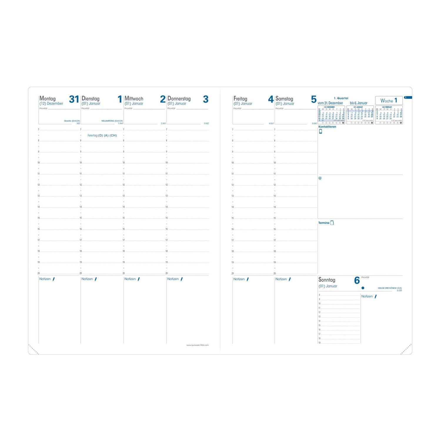 Bild: 3371010125272 | Prenote VZ Impala schwarz 2025 | Kalender im Schreibtischformat | Buch